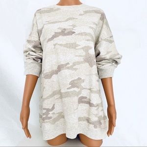 AMERICAN EAGLE |🤎 Oversized Beige Camo Sweatshirt